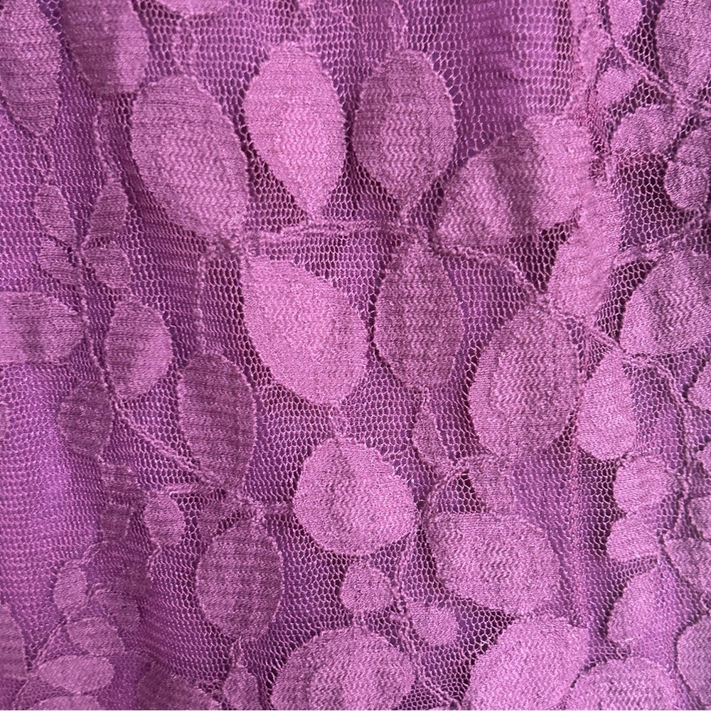 Free People Women’s Size 2 Purple Eggplant Lace Fit & Flare Cocktail Party Dress - Picture 4 of 8